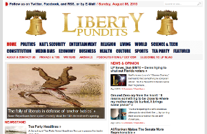 Screen shot of Liberty Pundits